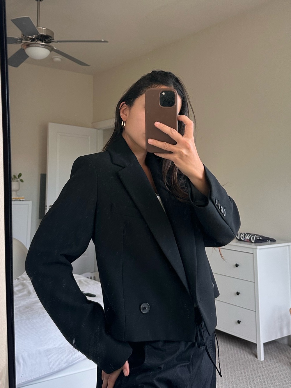 Zara cropped blazer